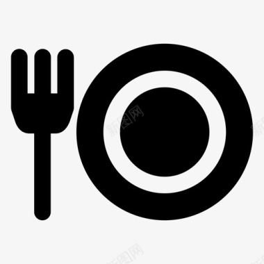 餐厅食品盘子图标图标