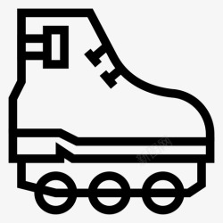 熘冰线搞滑冰溜冰滑雪图标高清图片