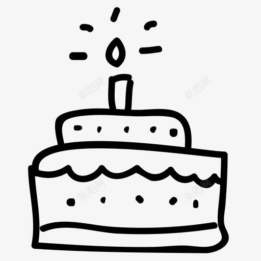 生日蛋糕庆祝食物图标svg_新图网 https://ixintu.com 庆祝 生日蛋糕 食物