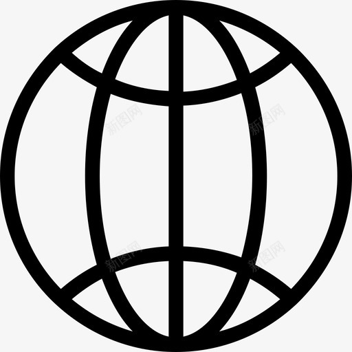 全球国际地球图标svg_新图网 https://ixintu.com 全球 国际 地球 科技线图标