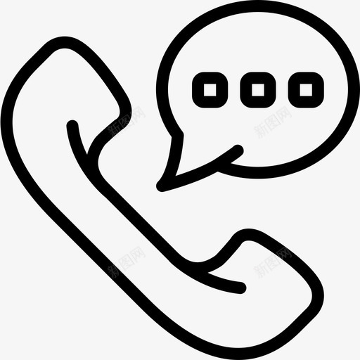 电话留言交流对话图标svg_新图网 https://ixintu.com smashicons对话2大纲 交流 对话 电话留言 讨论