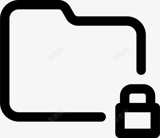 文件夹文档文件图标svg_新图网 https://ixintu.com 受保护 安全 数字文件夹 文件 文件夹 文档 锁定