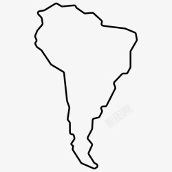 拉丁美洲国家南美洲大陆国家图标高清图片