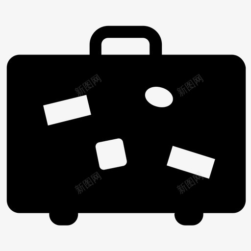 行李箱行李旅行图标svg_新图网 https://ixintu.com 夏季 旅行 行李 行李箱