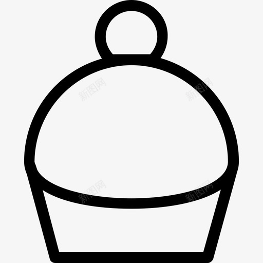纸杯蛋糕面包房甜点图标svg_新图网 https://ixintu.com 松饼 甜点 纸杯蛋糕 面包房 食品系列图标 食物