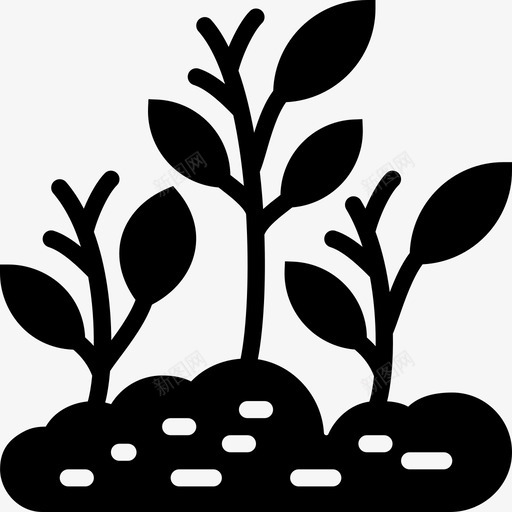 花土花园植物图标svg_新图网 https://ixintu.com 植物 花园 花土 花坛2固体