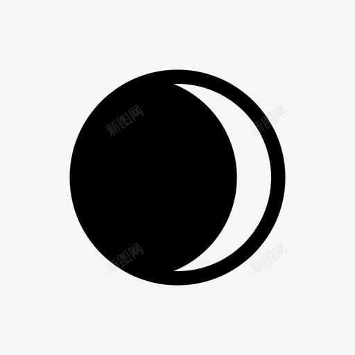 月月相夜图标svg_新图网 https://ixintu.com 夜 天气 月 月亏 月相