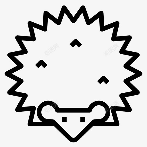刺猬动物可爱图标svg_新图网 https://ixintu.com 刺 刺猬 动物 可爱 宠物