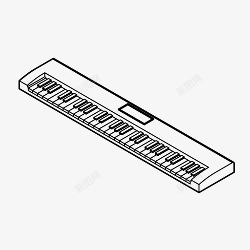 键盘乐器音乐图标svg_新图网 https://ixintu.com 乐器 演奏 钢琴 键盘 音乐 音响