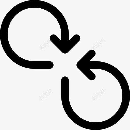 集合箭头结合图标svg_新图网 https://ixintu.com 塑造模式 无限 永恒 箭头 结合 联合 集合