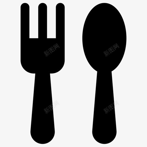 餐厅简单的图标svg_新图网 https://ixintu.com 简单的图标 餐厅