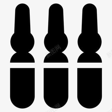 注射瓶安瓿疫苗图标图标