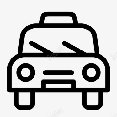 出租车汽车服务图标图标