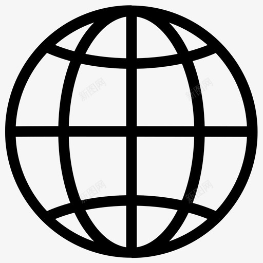 世界地球互联网图标svg_新图网 https://ixintu.com 世界 互联网 地球 星球