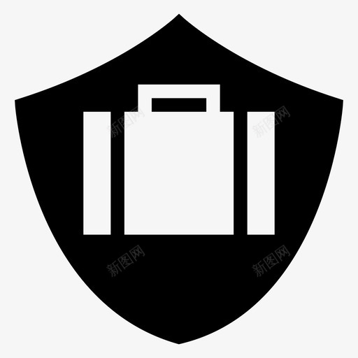 保护breafcaseportfolio图标svg_新图网 https://ixintu.com bankingfinanceglyphs图标 breafcase portfolio safety secure shield 保护