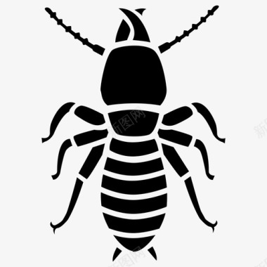 白蚁蚁群灭虫剂图标图标