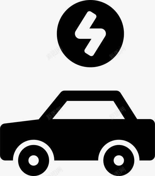 汽车电力能源图标svg_新图网 https://ixintu.com 动力 汽车 电力 能源