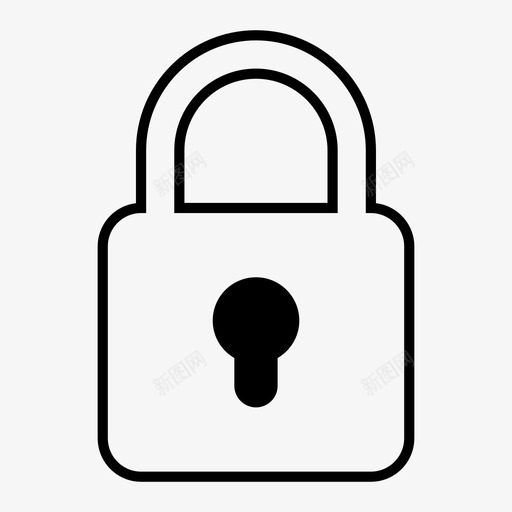 挂锁关闭门锁图标svg_新图网 https://ixintu.com 关闭 挂锁 符号 门锁