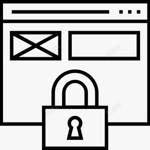 网络安全锁挂锁图标svg_新图网 https://ixintu.com 1400网页和搜索引擎优化平面线图标 保护 挂锁 网络保护 网络安全 锁