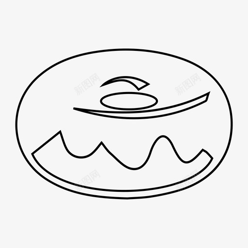 甜甜圈烘焙食物图标svg_新图网 https://ixintu.com 烘焙 甜甜圈 食物 食谱