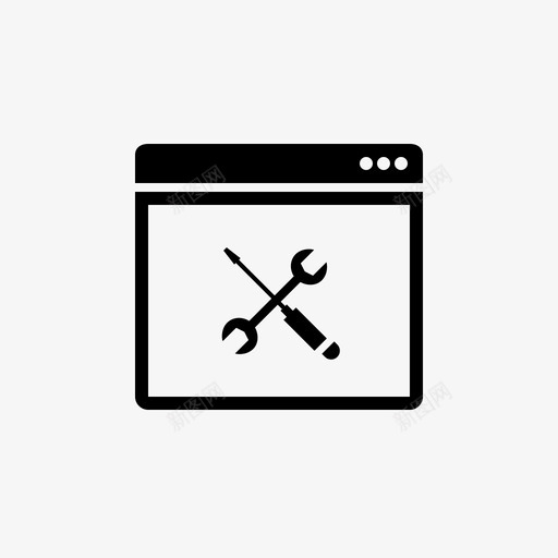 网站维护选项设置图标svg_新图网 https://ixintu.com 互联网网站 工具 网站维护 设置 选项