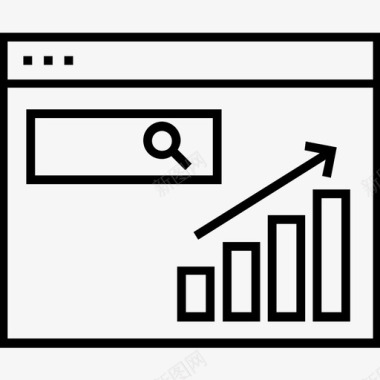 促销网站增长在线图表图标图标
