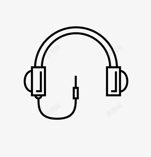 耳机音乐插件图标svg_新图网 https://ixintu.com 插件 日常用品 耳机 音乐