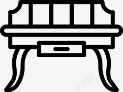 梳妆台上物品梳妆台物品家具图标高清图片