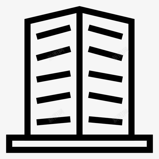 建筑城市商业图标svg_新图网 https://ixintu.com 商业 地产 城市 建筑 建筑房地产线图标 房地产