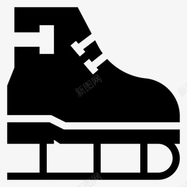 鞋类滑冰鞋图标图标