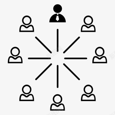 组织结构企业社区员工图标图标