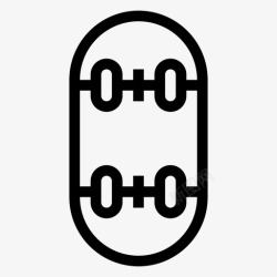 熘冰线搞溜冰运动运动健身线图标高清图片