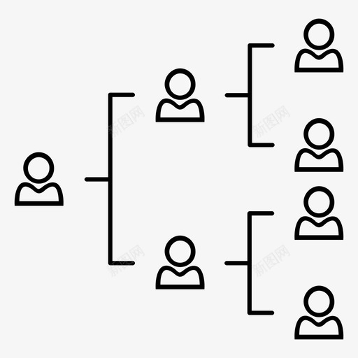 组织结构商业团体等级图标svg_新图网 https://ixintu.com 商业团体 水平层次 等级 组织结构