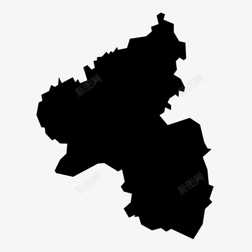 德国美因茨地图图标svg_新图网 https://ixintu.com 地图 州 德国 德国各州 美因茨