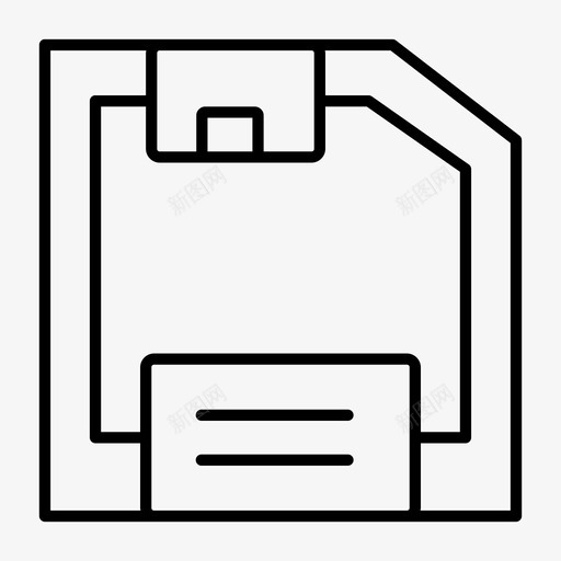 软盘数据文件图标svg_新图网 https://ixintu.com 保存 数据 文件 软盘