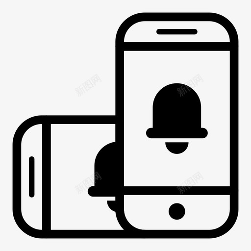 智能手机通知模型智能手机模型1图标svg_新图网 https://ixintu.com 智能手机模型1 智能手机通知 模型