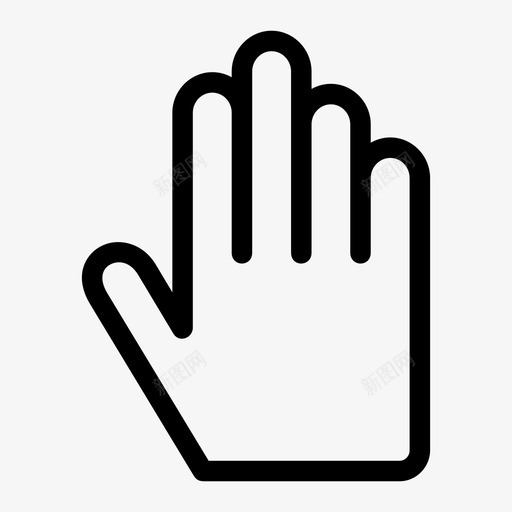 手势手指五个图标svg_新图网 https://ixintu.com 五个 手势 手指