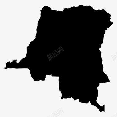 刚果民主共和国非洲国家图标图标