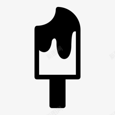 冰棒奶油冰激凌棒图标图标