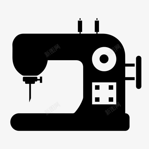 缝纫机针线图标svg_新图网 https://ixintu.com 缝纫机针线
