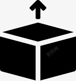 两边空方框方框空六面体图标高清图片