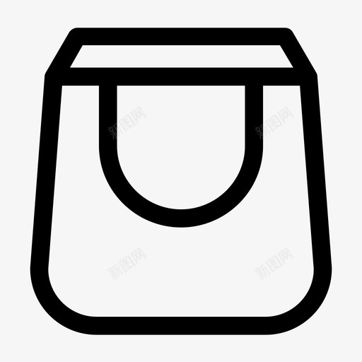 购物袋杂货袋图标svg_新图网 https://ixintu.com 杂货袋 购物袋