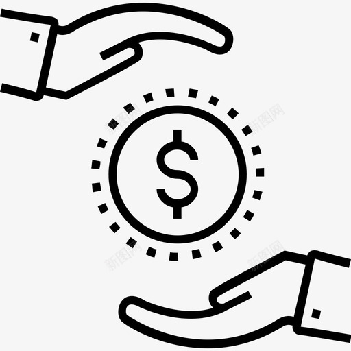 投资现金硬币图标svg_新图网 https://ixintu.com 600金融平面线图标 投资 现金 硬币 美元 货币