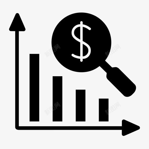 销售业务收入图标svg_新图网 https://ixintu.com businesssolid 业务 指标 收入 销售 预测