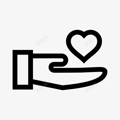 心脏保险护理手图标svg_新图网 https://ixintu.com 健康 医疗 心脏保险 手 护理 提纲收集 爱情