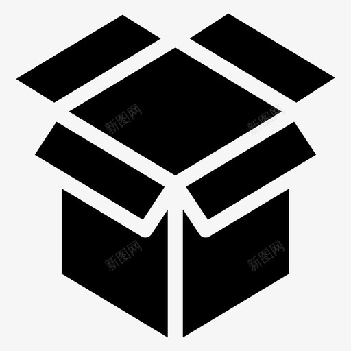 包装盒子收纳盒图标svg_新图网 https://ixintu.com 包装 收纳盒 盒子 礼物 购物电子商务符号图标 邮箱