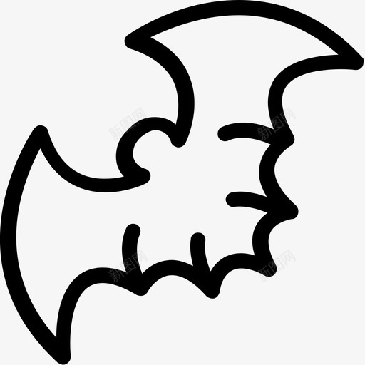 万圣节蝙蝠恐怖派对和庆祝线图标svg_新图网 https://ixintu.com 万圣节蝙蝠 恐怖 派对和庆祝线图标