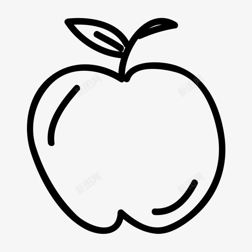 苹果水果学校图标svg_新图网 https://ixintu.com 学校 水果 苹果