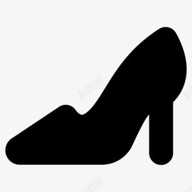 高跟鞋女士电子商务网上购物图标图标