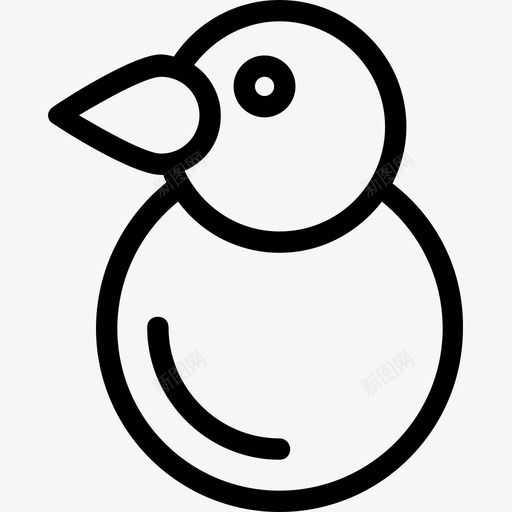 企鹅动物海雀图标svg_新图网 https://ixintu.com 企鹅 动物 帝企鹅 派对和庆祝线图标 海雀
